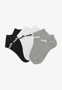 Atlasīts, schwarz weiß grau meliert