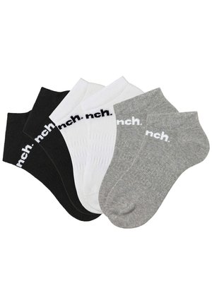 6 PACK - Socken - schwarz weiß grau meliert