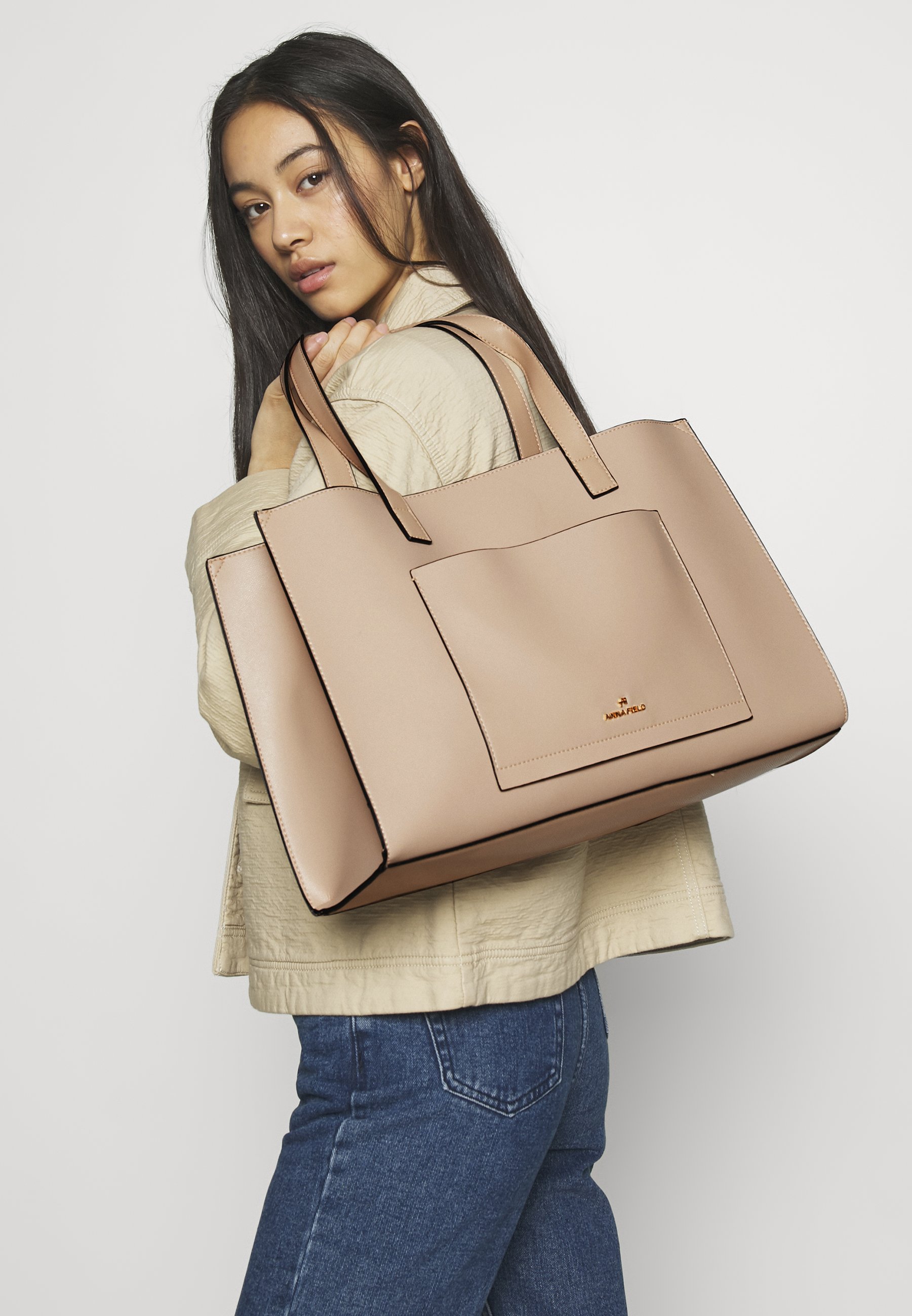 Anna Field Shoppingveske nude Zalando.no Anna Field Shoppingveske beige Zalando.no