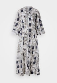 DRESS V NECK LONG SLEEVE PRINT - Maksi garuma kleita - multi/muted blue