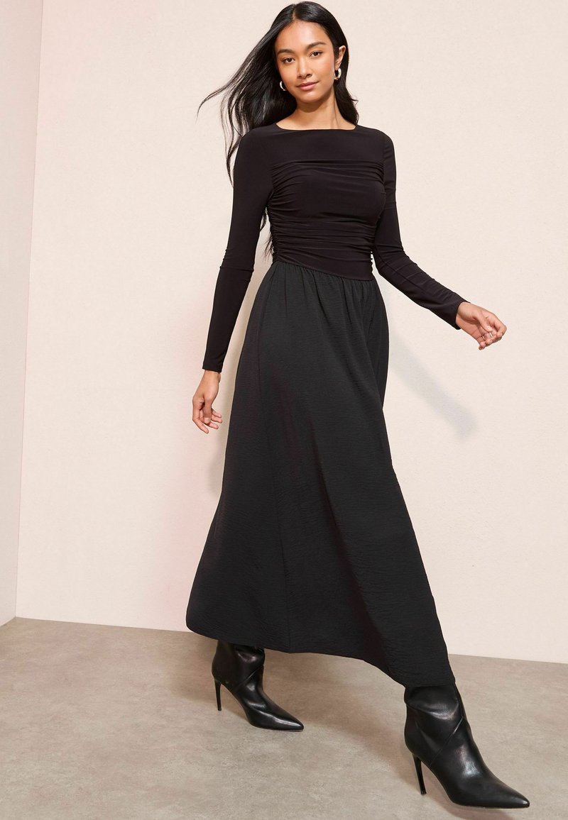 Abito Donna Maniche Lunghe Slim Fit In Stile Francese, Elegante Per Ufficio E Serate, Nero – Taglia M