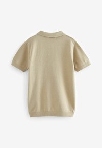 Next SHORT SLEEVED BUBBLE TEXTURE-REGULAR FIT - Polosärk - neutral