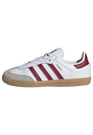 SAMBA OG UNISEX - Športni copati - white, dark red