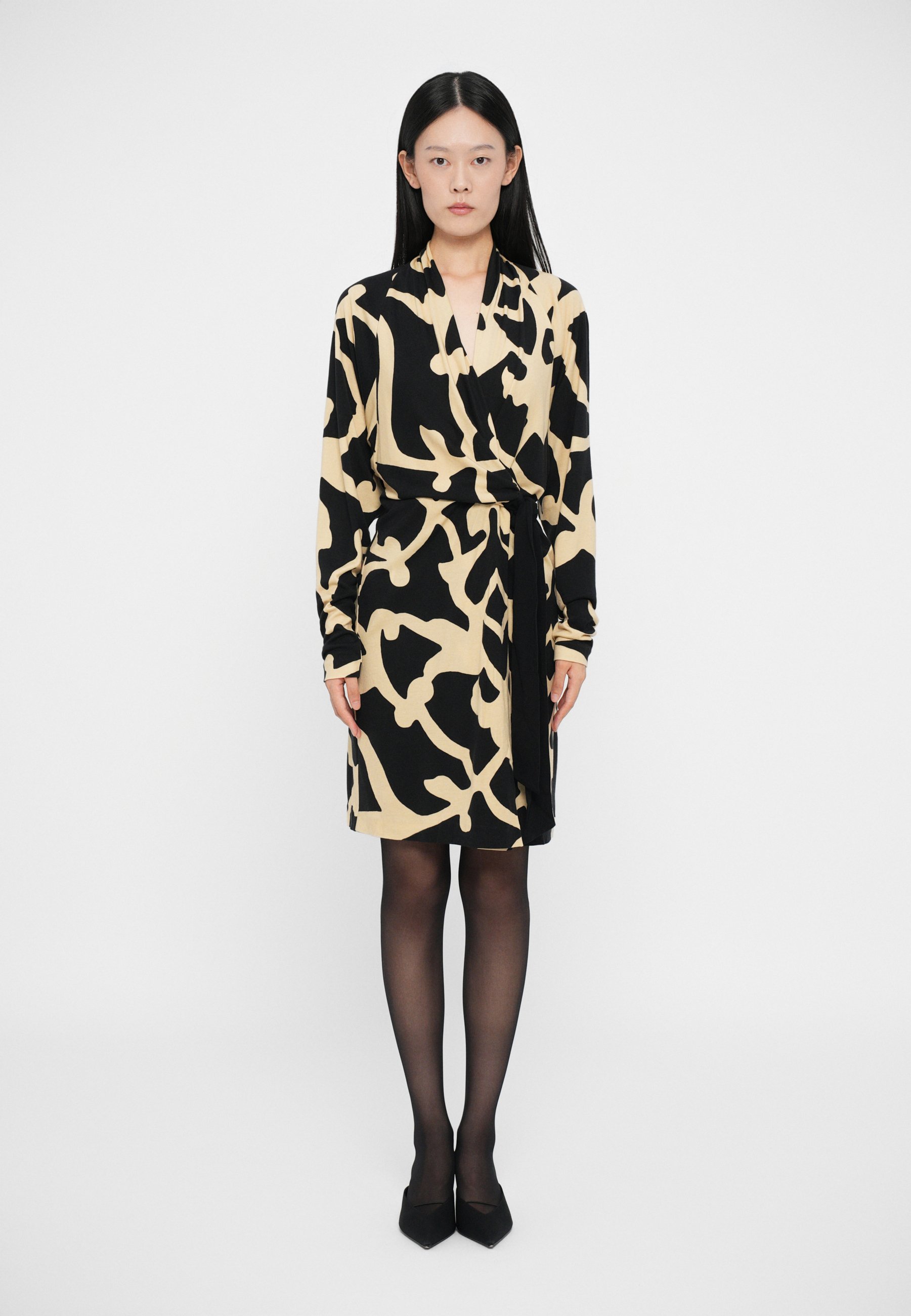 cotton mini dresses for women Rosamina Cotton Long Sleeve Mini Dress