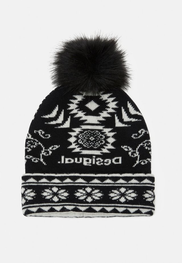 HAT ETHNIC REVERSIBLE - Beanie - black