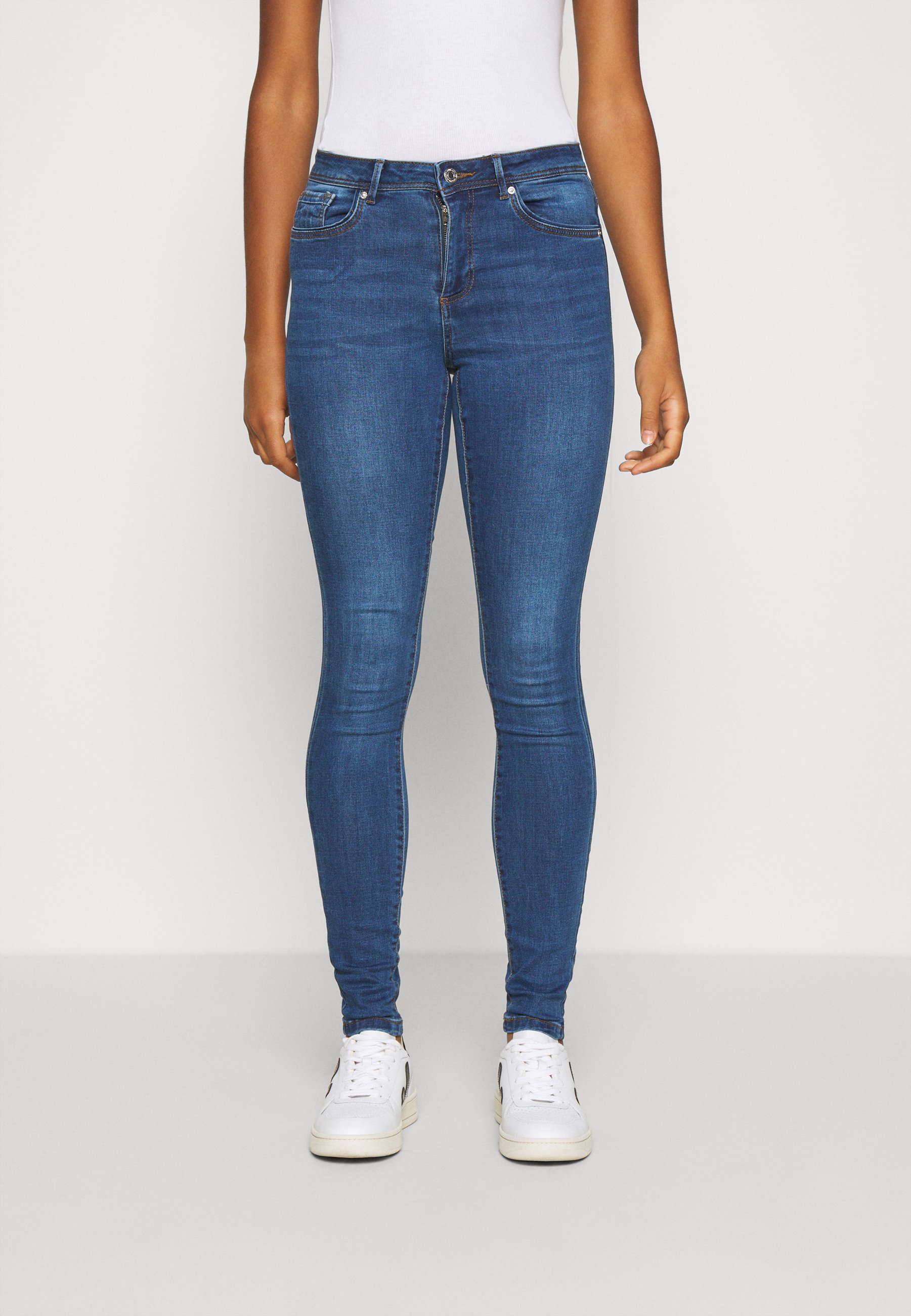 Vero Moda VMTANYA PIPING - Jeans Skinny Fit - dark blue denim/dark-blue  denim - Zalando.co.uk