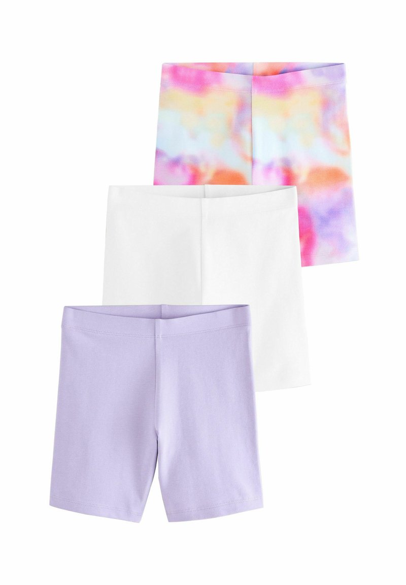 Next REGULAR FIT - 3 PACK - Kratke hlače - lilac white rainbow
