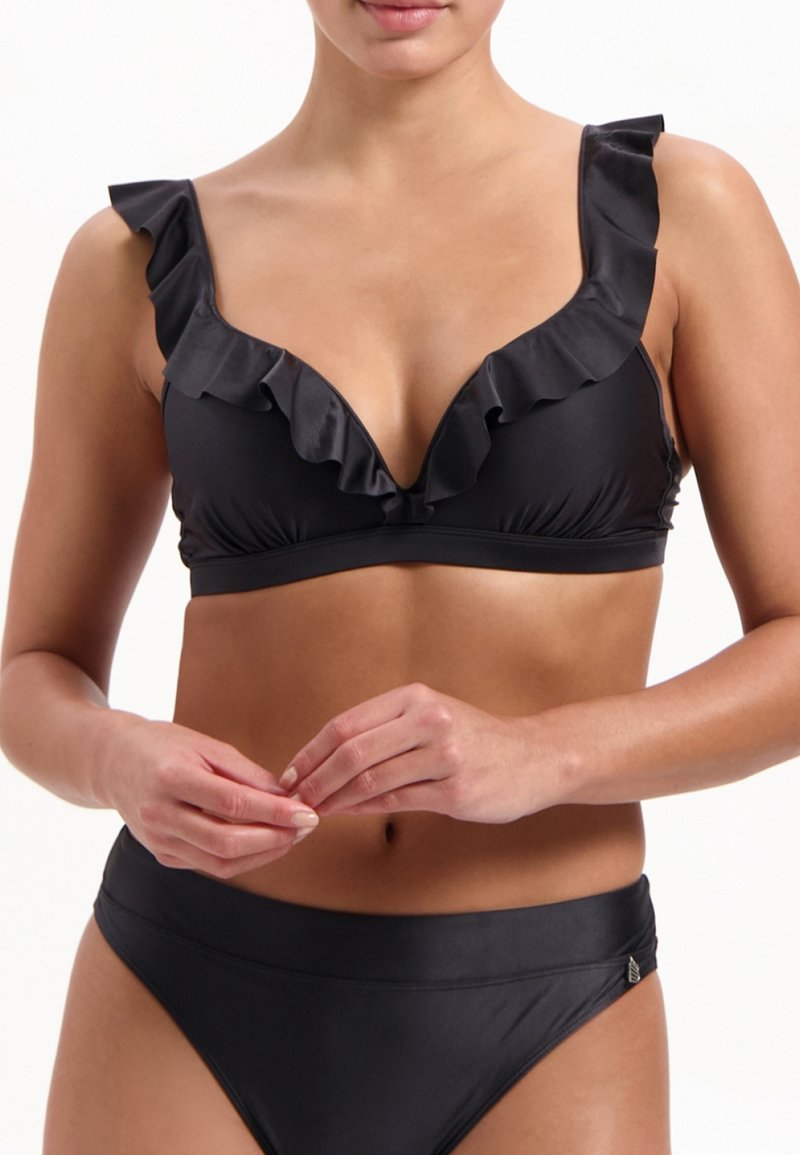 Beachlife RUFFLE  - Bikini pezzo sopra - donkergrijs