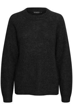 Soaked in Luxury TUESDAY RAGLAN PULLOVER LS - Strickpullover - black