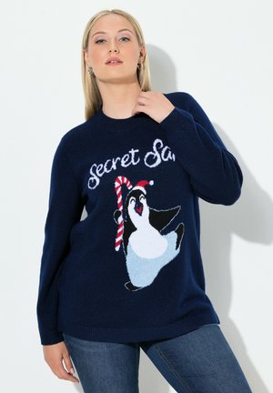 WEIHNACHTSMOTIV LANGARM - Maglione - marine