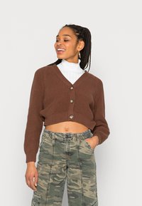 Monki Casaco de malha - brown dark
