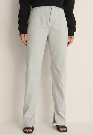Džínsy s rovným strihom - light grey