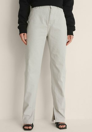 NA-KD Jeans straight leg - light grey