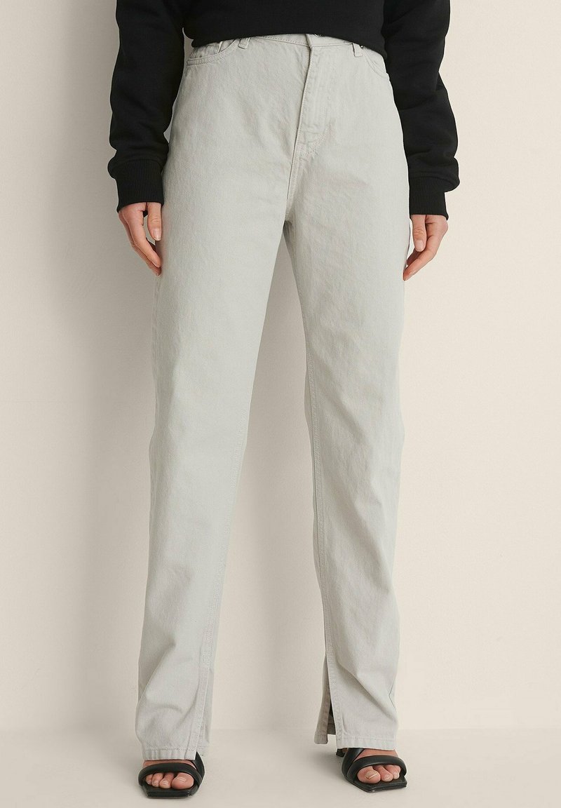 NA-KD - Jeans Straight Leg - light grey, Forstør