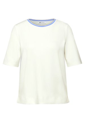 MIT KONTRASTDETAIL - Camiseta básica - weiß