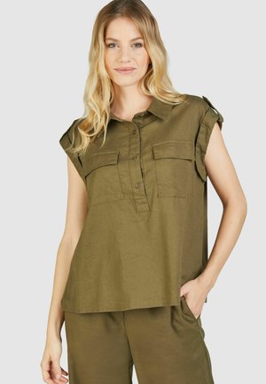 Bluse - oliv