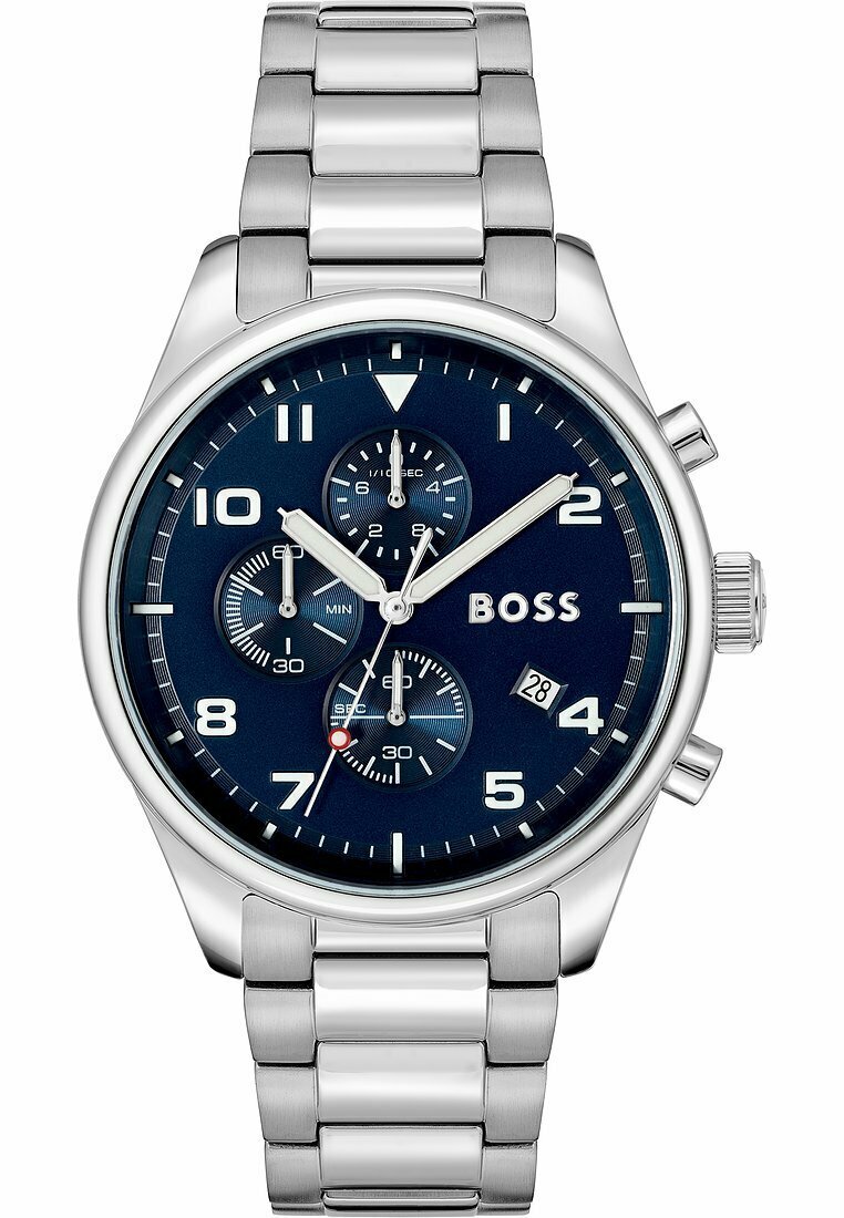 BOSS Uhr blau/silver-coloured/silberfarben Zalando