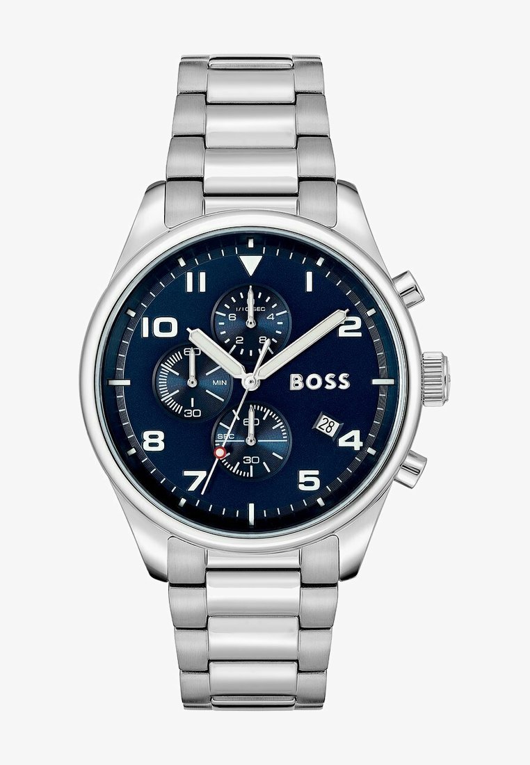 BOSS Uhr blau/silver-coloured/silberfarben Zalando