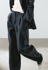 Massimo Dutti - Stoffhose - dark blue Thumbnail-Bild 1