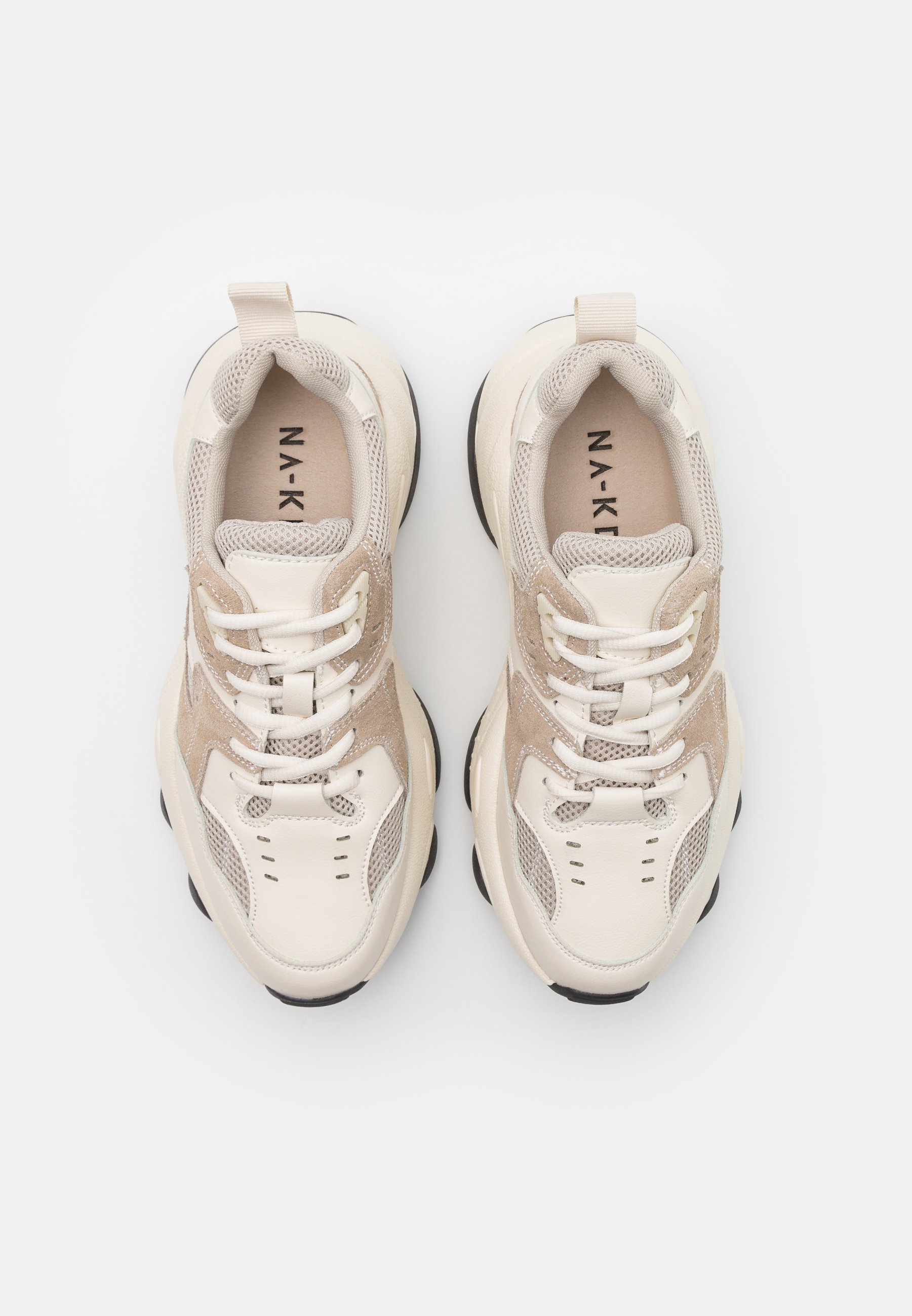 beige bubble sole trainers