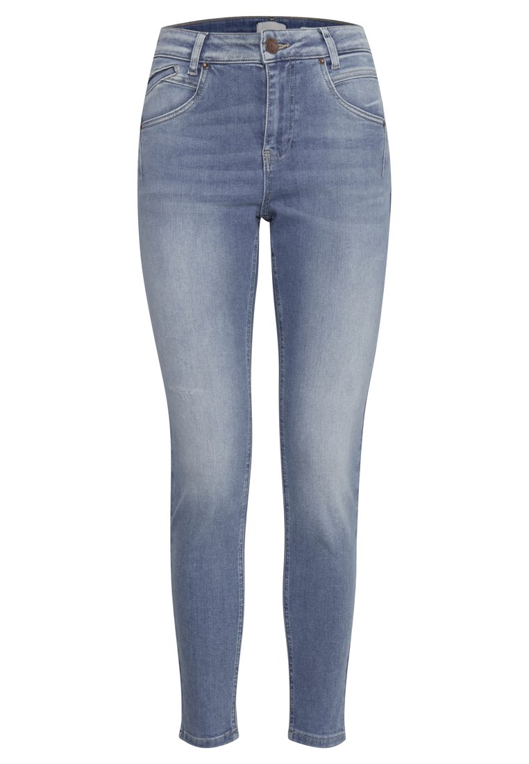 PULZ Jeans Skinny Fit blauw denim/bluedenim