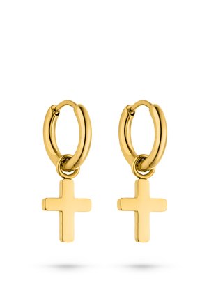 MIT KREUZ DETAIL - Ohrringe - gold