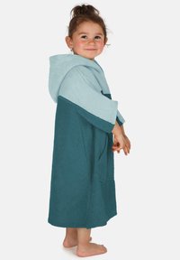 Normani PONCHO 2-5 JAHRE - Bademantel - petrol