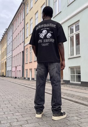 Dropsize ROLL THE DICE - T-shirt imprimé - black