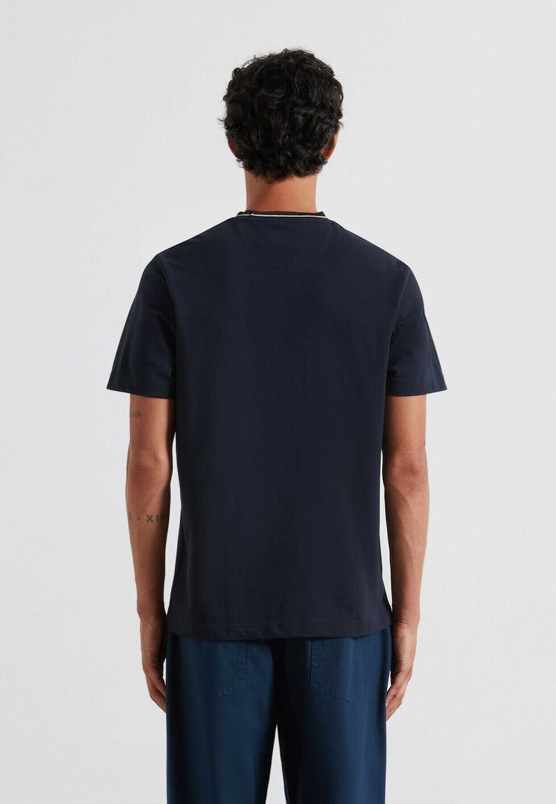T-shirt Homme Farah Bleu Taille M - 100% Coton - Col Rond - Occasion Parfait état