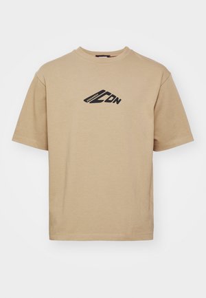 DSQUARED2 ICON LOOSE FIT TEE - T-shirts med print - khaki