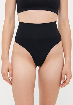 NEARLY NAKED SHAPING HIGH WAIST THONG - Thong - iconic black