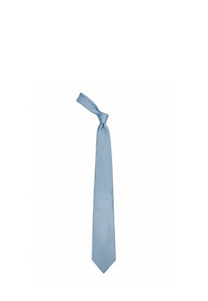 John Henric SILK WOVEN RIB PLAIN TIE - Solmio - blue