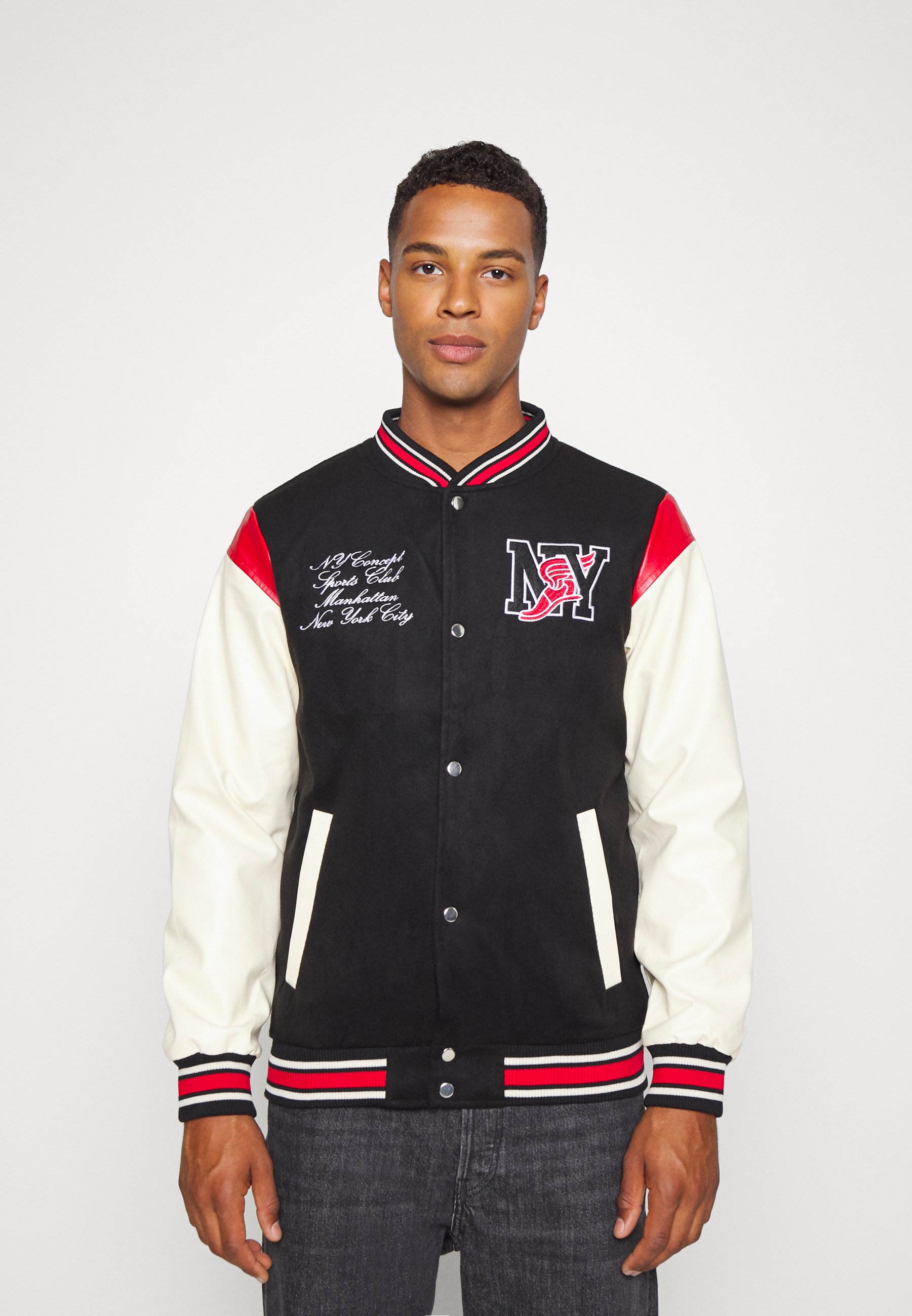 black letterman jacket