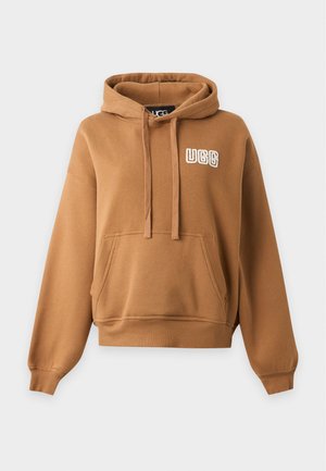 UGG, LOGO HOODIE - Суитшърт с качулка - chestnut
