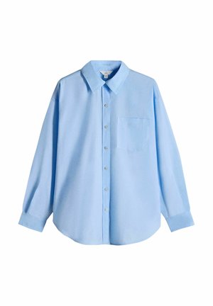 THE SET, OVERSIZED SHIRT - Skjortebluser - blue