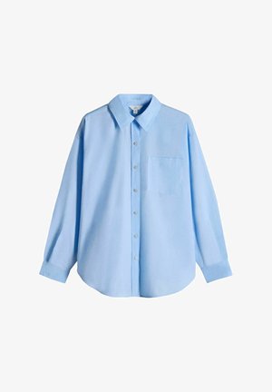 THE SET, OVERSIZED SHIRT - Skjortebluser - blue