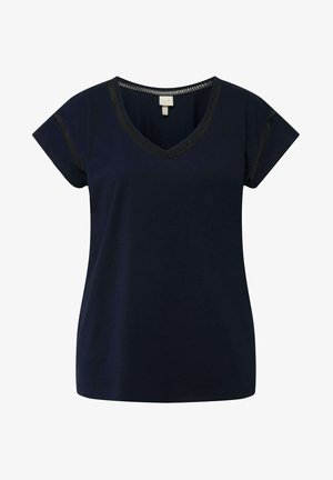 Ulla Popken, T-shirt con stampa - dark blue