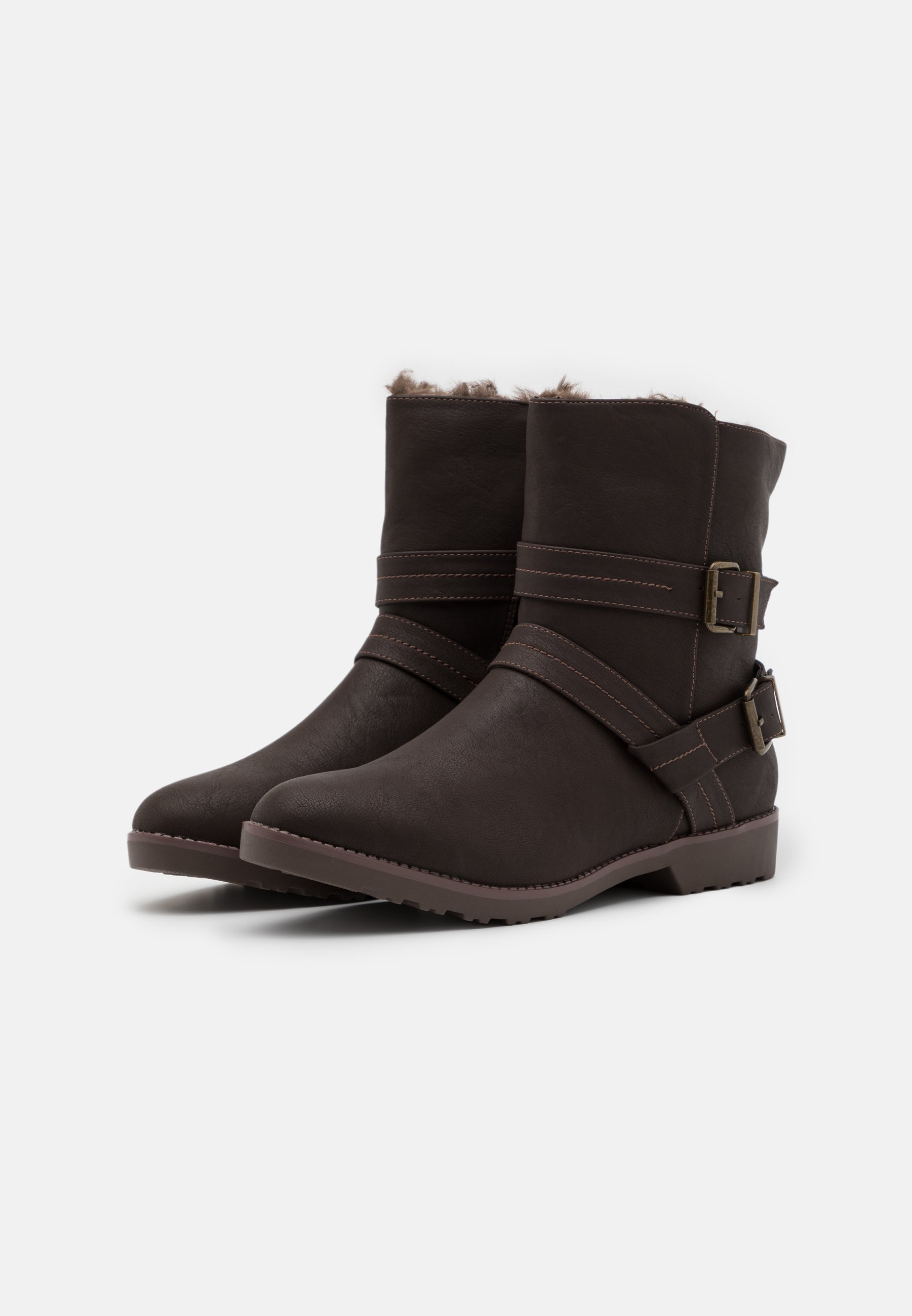 evans brown ankle boots