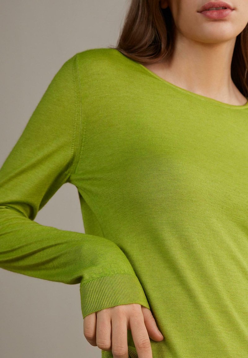 Damen Strickjacken | Falconeri Strickpullover grün soft day glo green/grün-meliert - SZ42625 Damen Strickjacken | Falconeri Strickpullover grün soft day glo green/grün-meliert - SZ42625