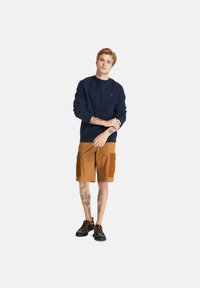 Timberland BRUSHED BACK CREW - Felpa - dark sapphire
