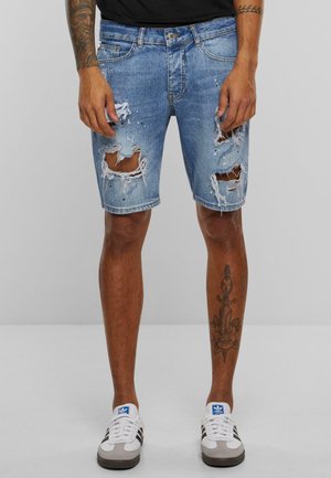 2Y Studios DESTROYED - Jeansshort - blue