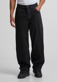 X-TRA MONSTER - Relaxed fit -farkut - washedblack