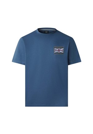Hackett London HERITAGE RALLY UJK  - T-Shirt print - dark denim blue