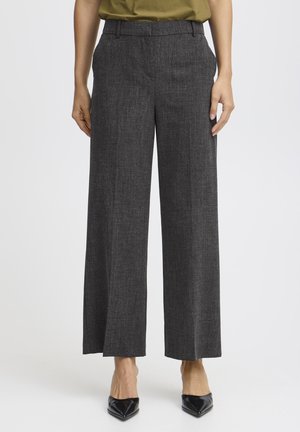 BYDANTA - Pantaloni - black melange