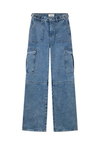 Jeans a sigaretta - blu denim medio