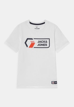 JCOLOGAN TEE CREW NECK - Camiseta estampada - white