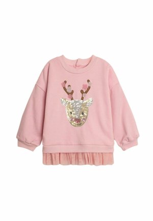 REINDEER SEQUIN FRILL - REGULAR FIT - Mikina - pink