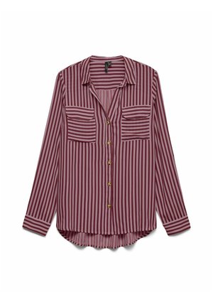 Vero Moda, VMBUMPY L/S SHIRT NEW WVN NOOS - Blusa - windsor wine