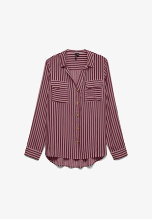 Vero Moda, VMBUMPY L/S SHIRT NEW WVN NOOS - Blusa - windsor wine