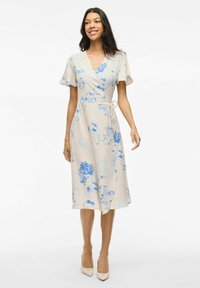 VILA VILOVIE WRAP DRESS - Freizeitkleid - birch